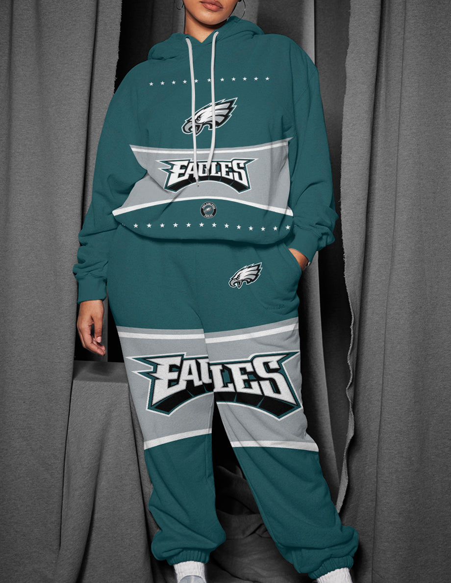Philadelphia Eagles 3D Printed Pullover Hoodie And Sweatpant 2pcs Tracksuits