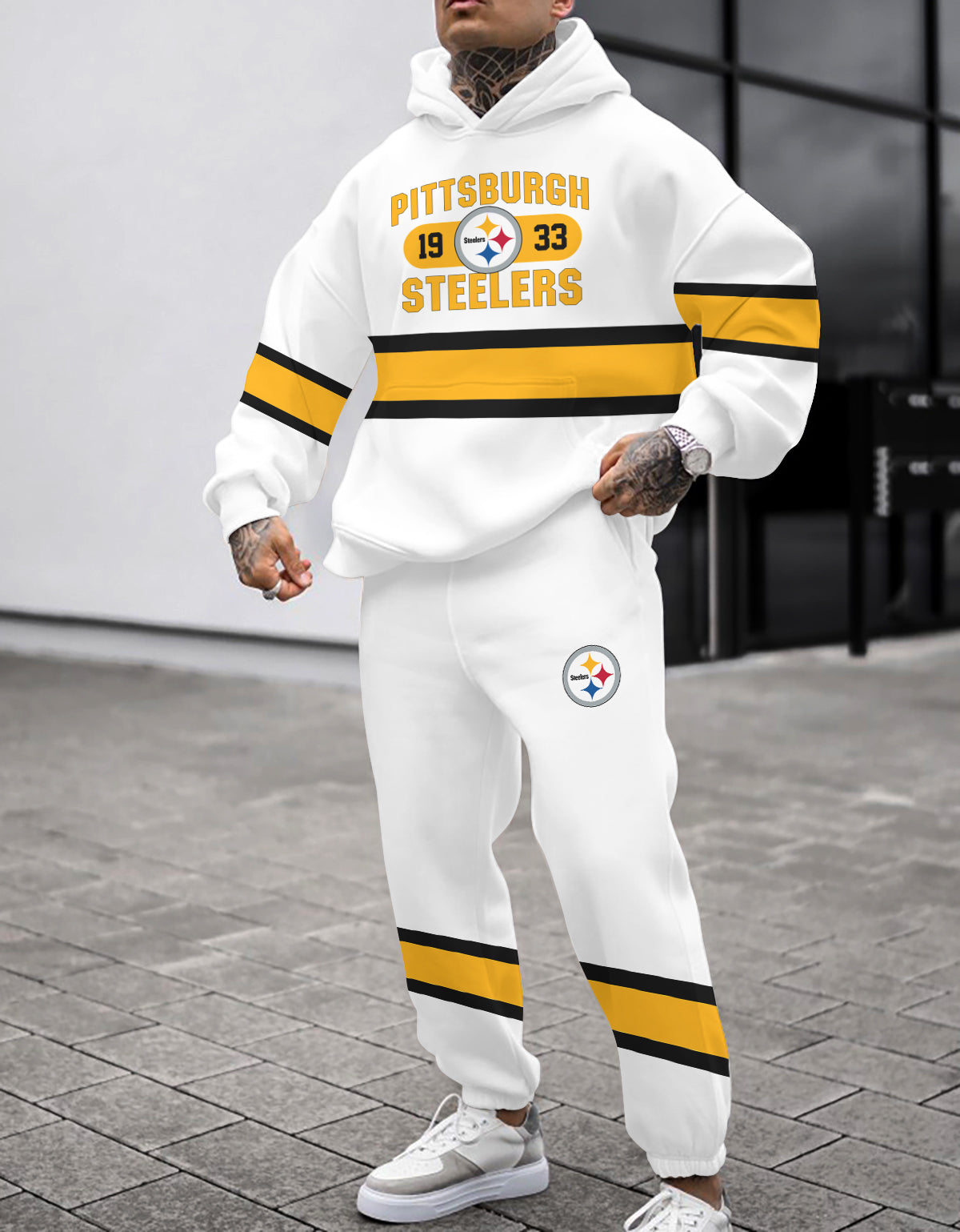 Pittsburgh Steelers 3D Printed Pullover Hoodie And Sweatpant 2pcs Tracksuits