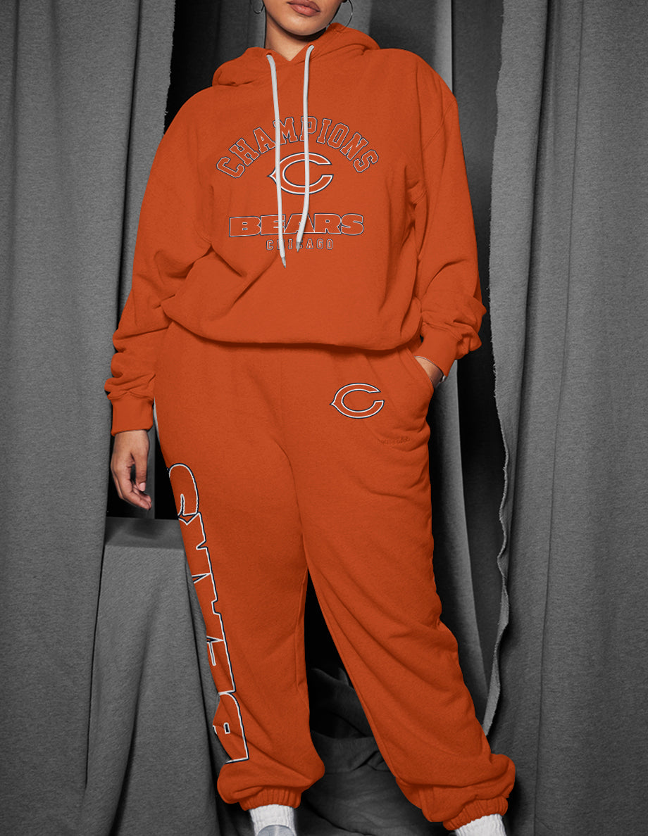 Chicago Bears 3D Printed Pullover Hoodie And Sweatpant 2pcs Tracksuits