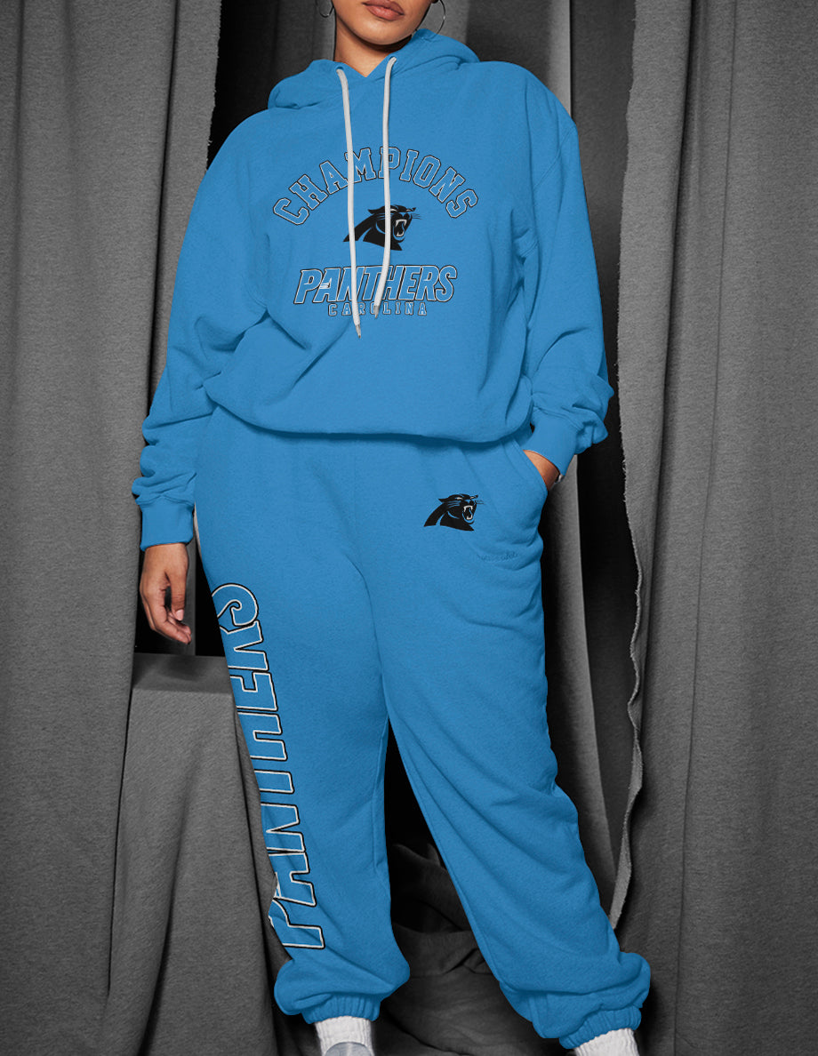Carolina Panthers 3D Printed Pullover Hoodie And Sweatpant 2pcs Tracksuits