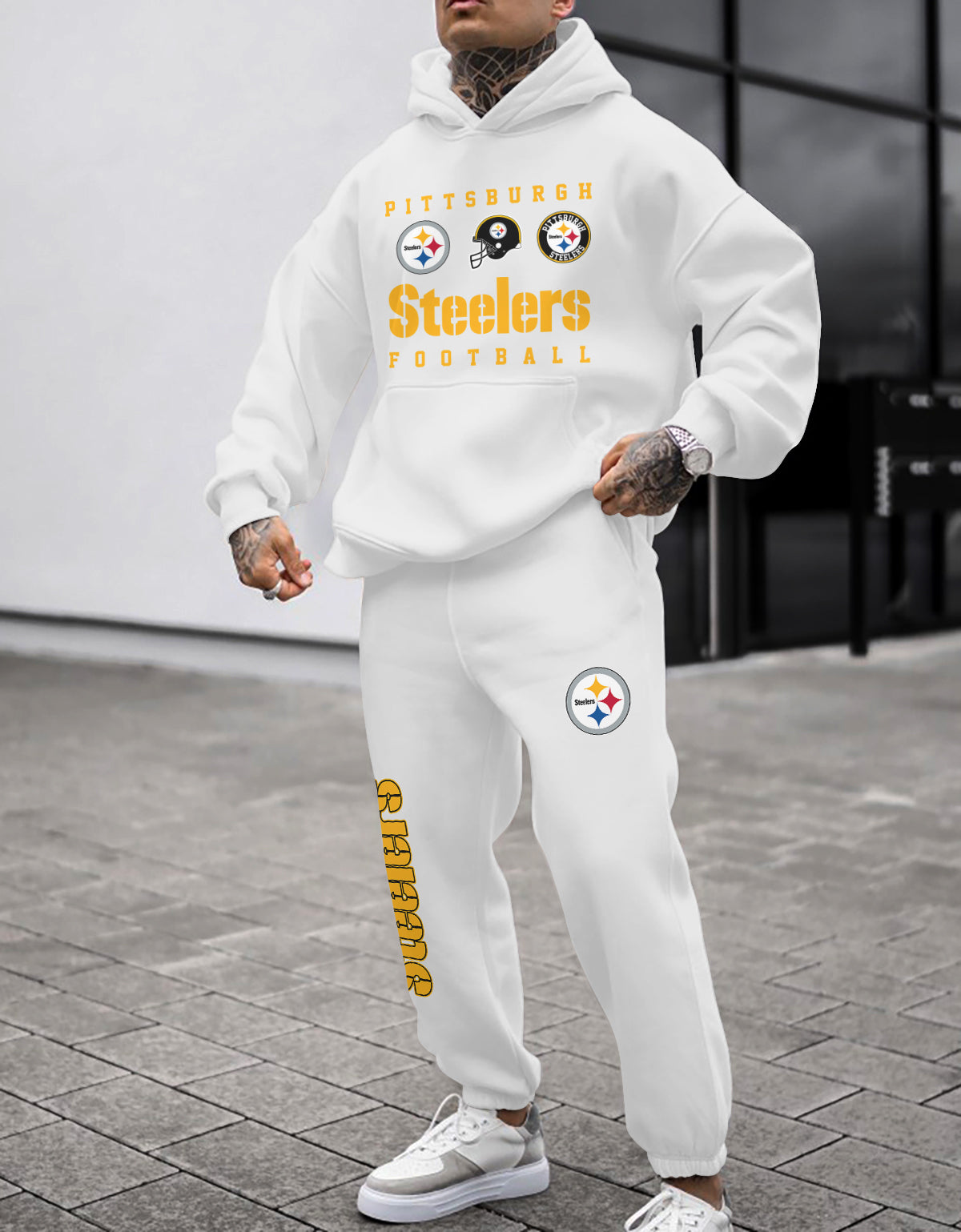 Pittsburgh Steelers 3D Printed Pullover Hoodie And Sweatpant 2pcs Tracksuits
