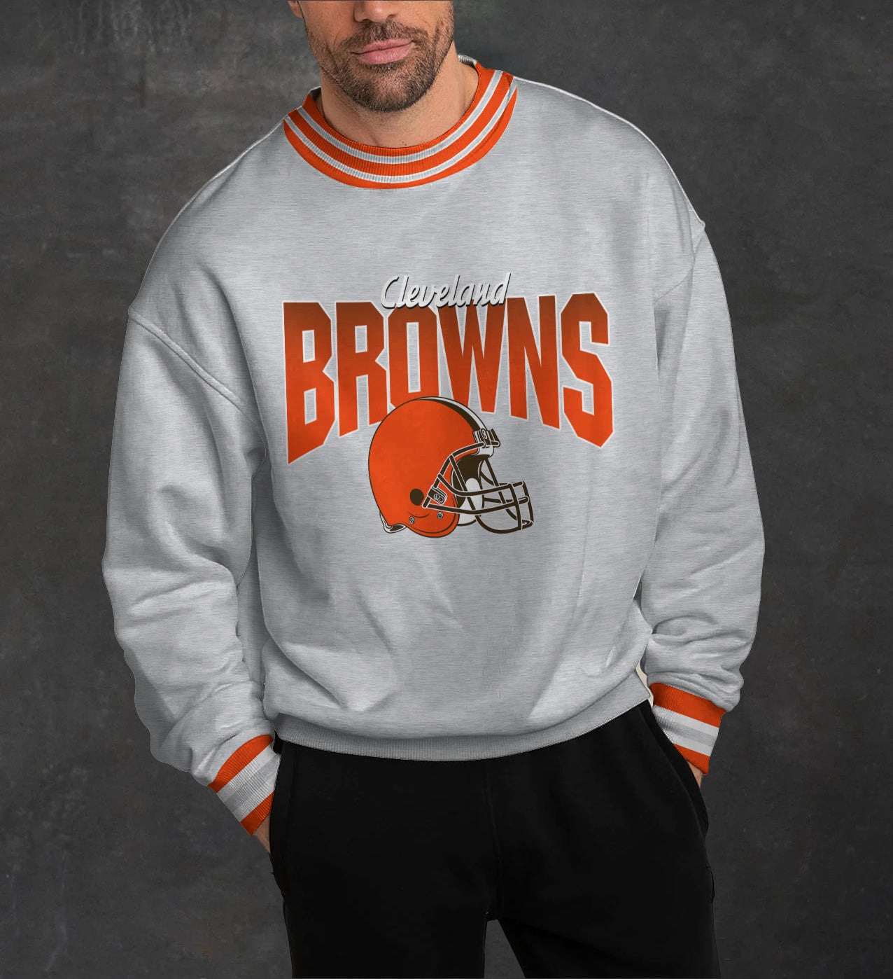 Cleveland Browns 3D Limited Edition Crew Neck sweatshirt