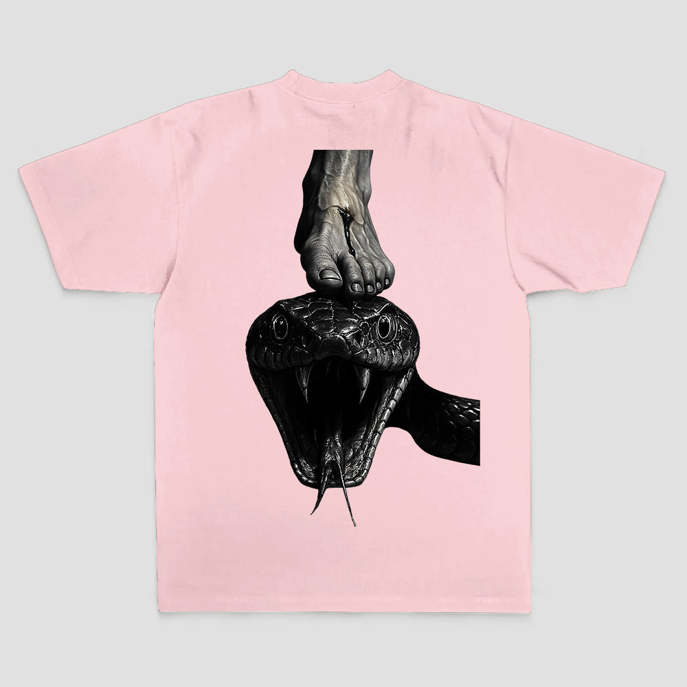 Snake Under Foot Printed Men's T-shirt