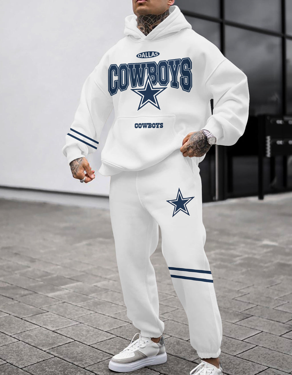 Dallas Cowboys 3D Printed Pullover Hoodie And Sweatpant 2pcs Tracksuits