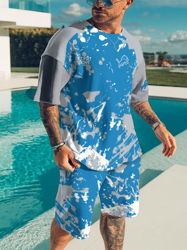 Detroit Lions Limited Edition Top And Shorts Two-Piece Suits