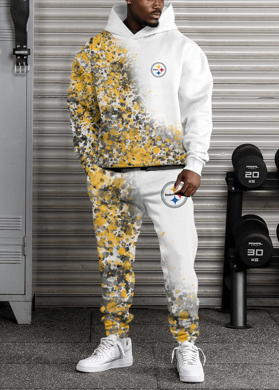 Pittsburgh Steelers 3D Printed Pullover Hoodie And Sweatpant 2pcs Tracksuits