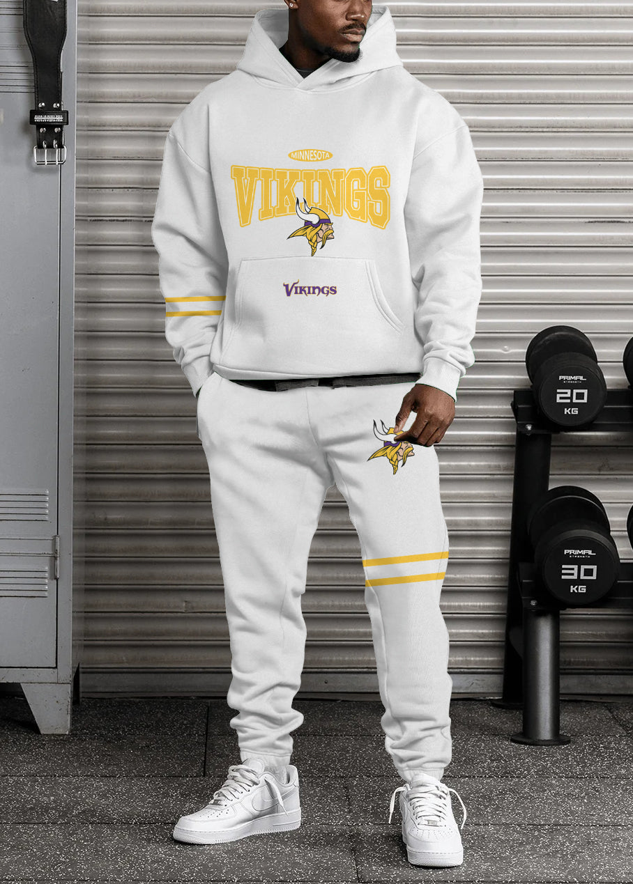 Minnesota Vikings 3D Printed Pullover Hoodie And Sweatpant 2pcs Tracksuits