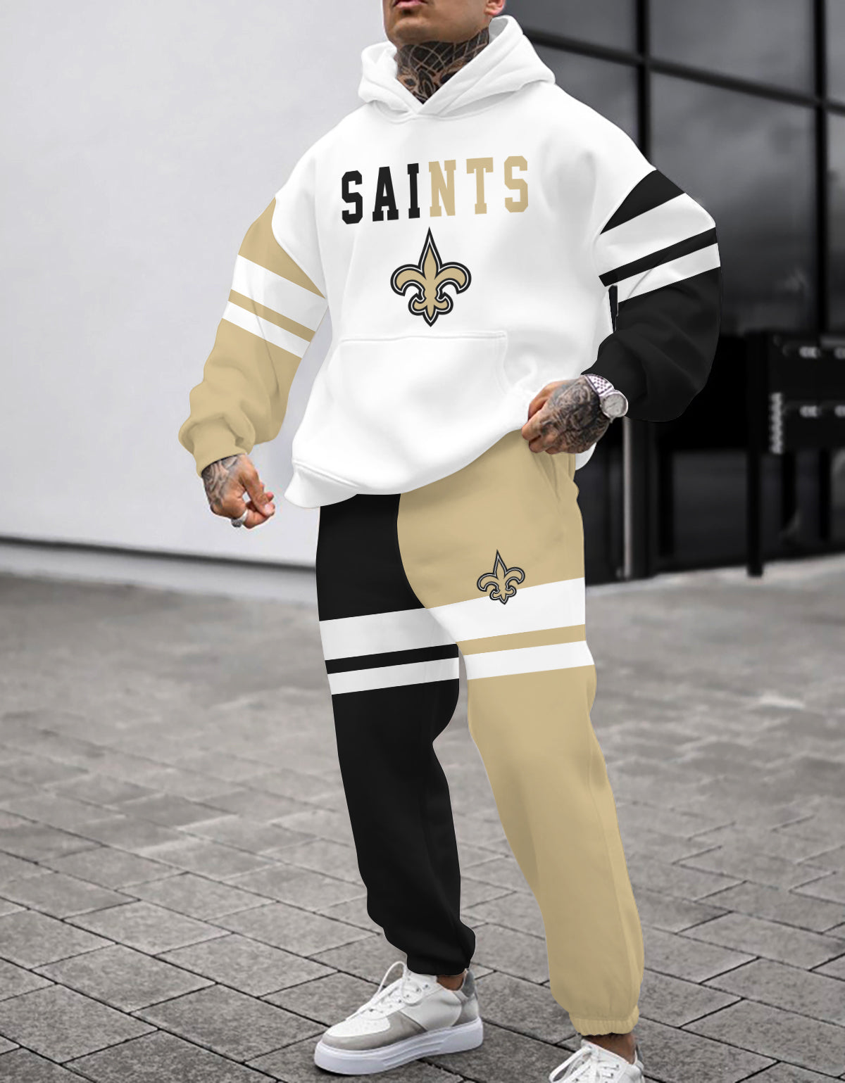New Orleans Saints 3D Printed Pullover Hoodie And Sweatpant 2pcs Tracksuits