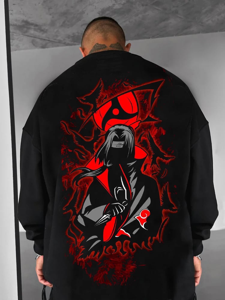 Men's Comic Printed Crew Neck Sweatshirt