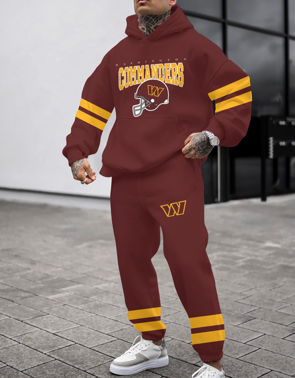 Washington Commanders 3D Printed Pullover Hoodie And Sweatpant 2pcs Tracksuits