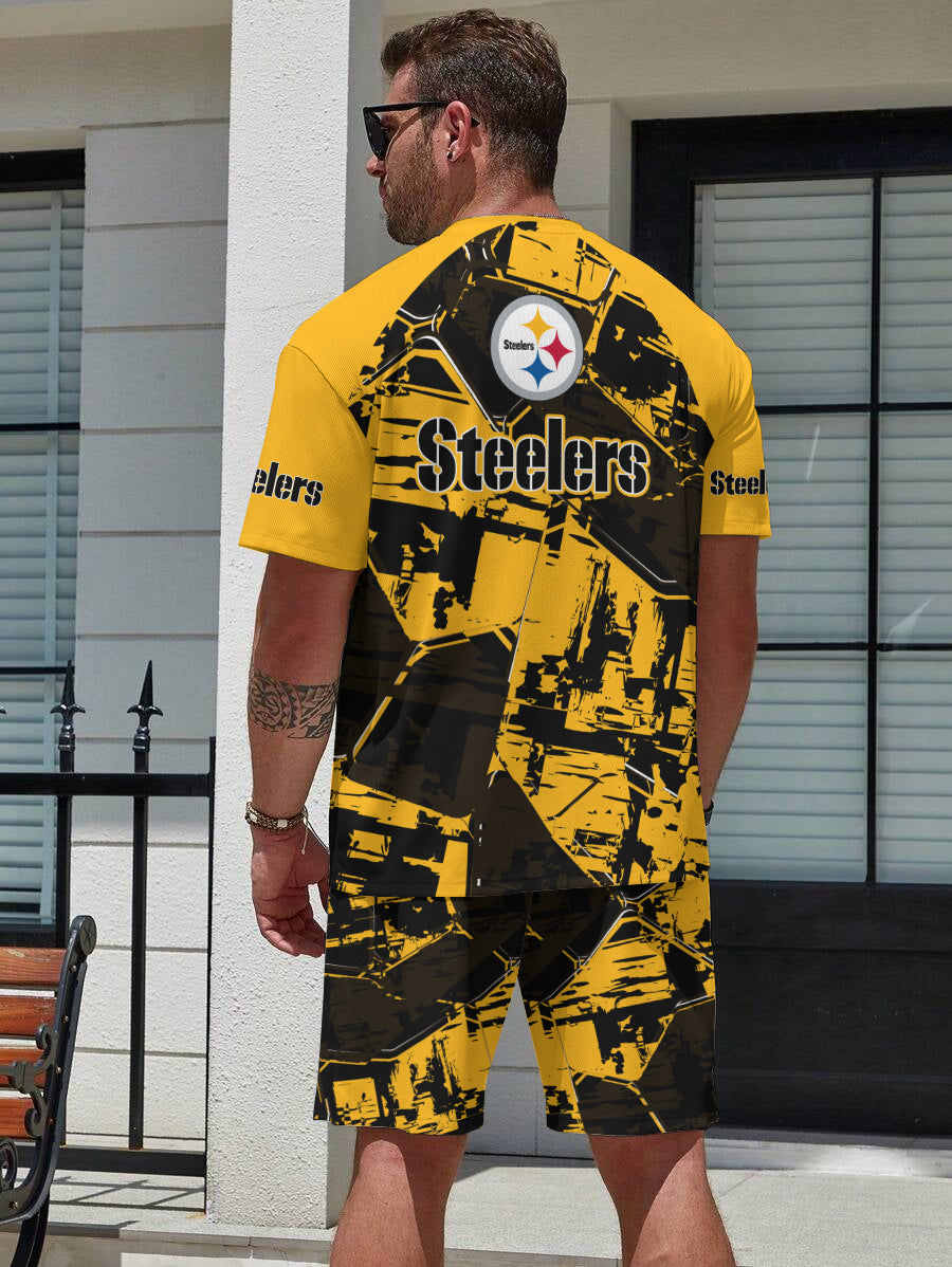 Pittsburgh Steelers Limited Edition Top And Shorts Two-Piece Suits