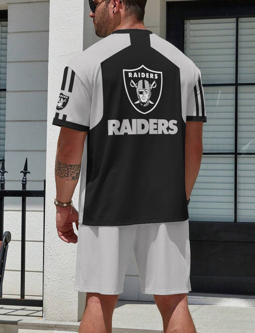 Las Vegas Raiders Limited Edition Top And Shorts Two-Piece Suits
