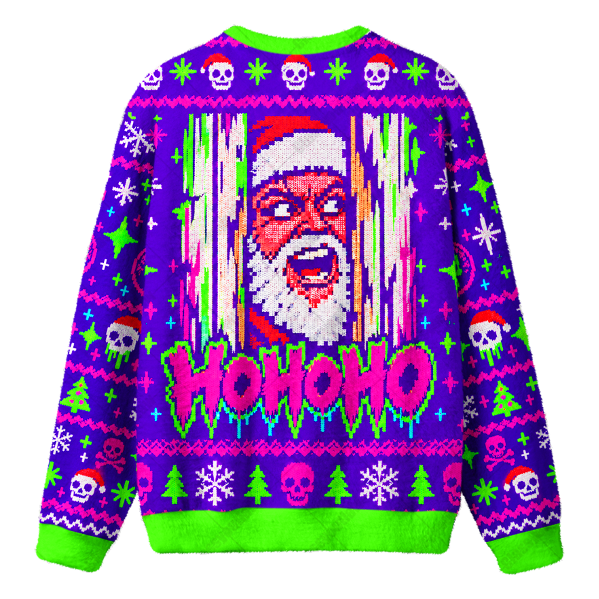 CRAZY SANTA UGLY CHRISTMAS SWEATSHIRT — image 2