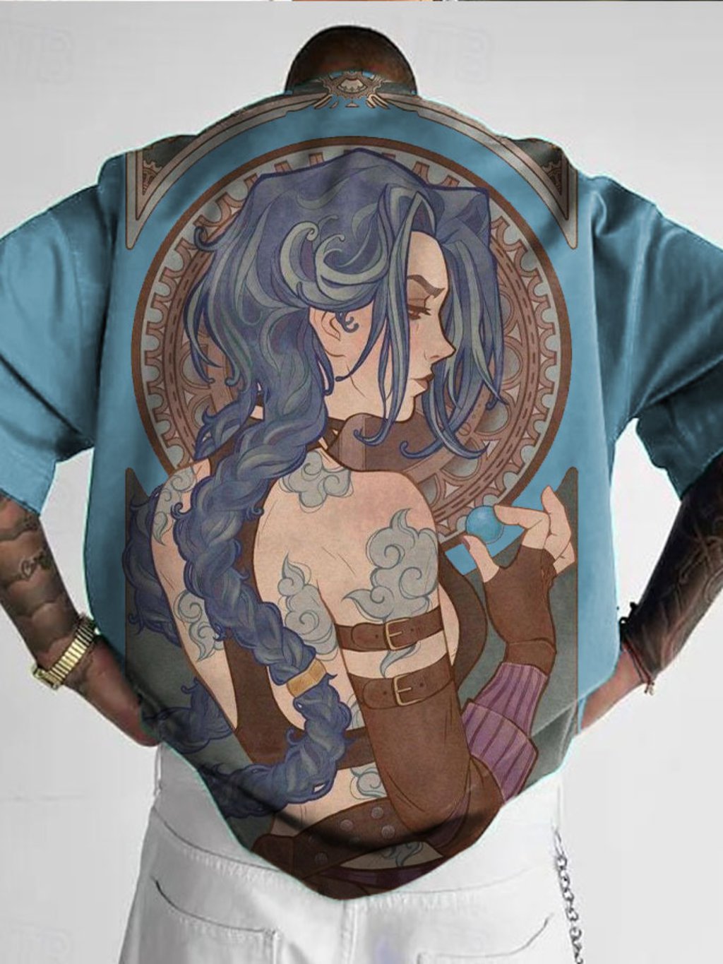 Men's Anime Print T-Shirt