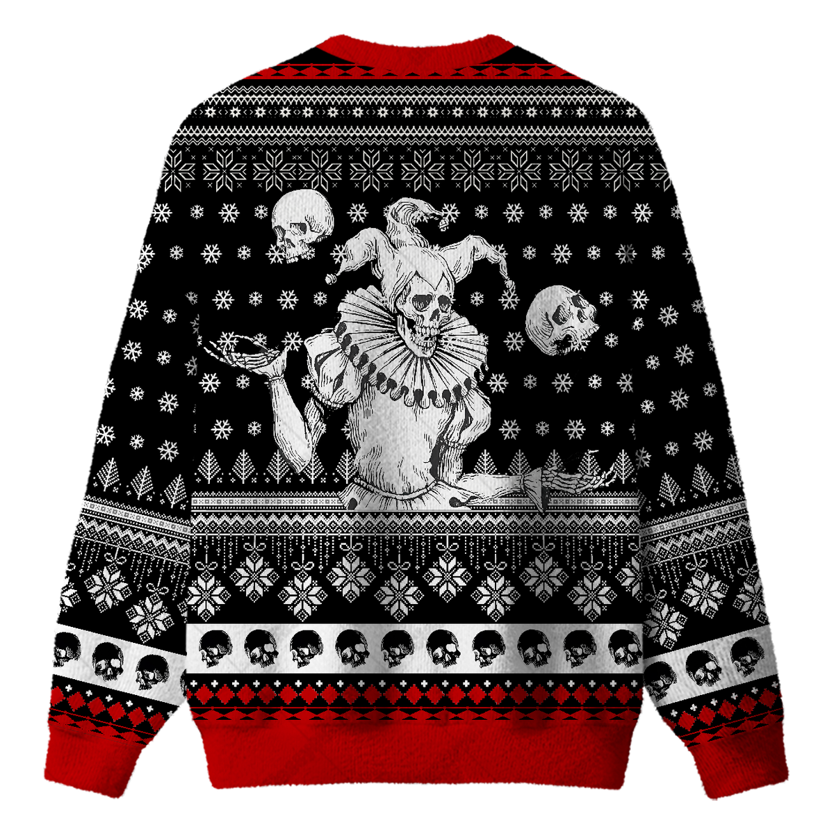 CLOWN SKELETON UGLY CHRISTMAS SWEATSHIRT — image 2