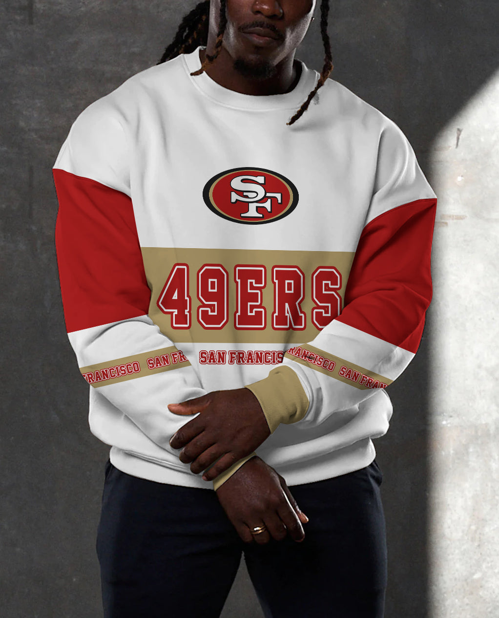 San Francisco 49ers 3D Limited Edition Crew Neck sweatshirt