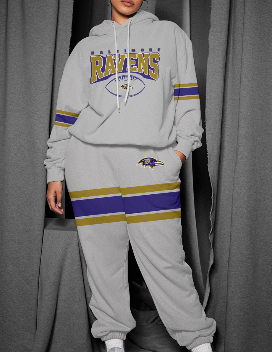 Baltimore Ravens 3D Printed Pullover Hoodie And Sweatpant 2pcs Tracksuits