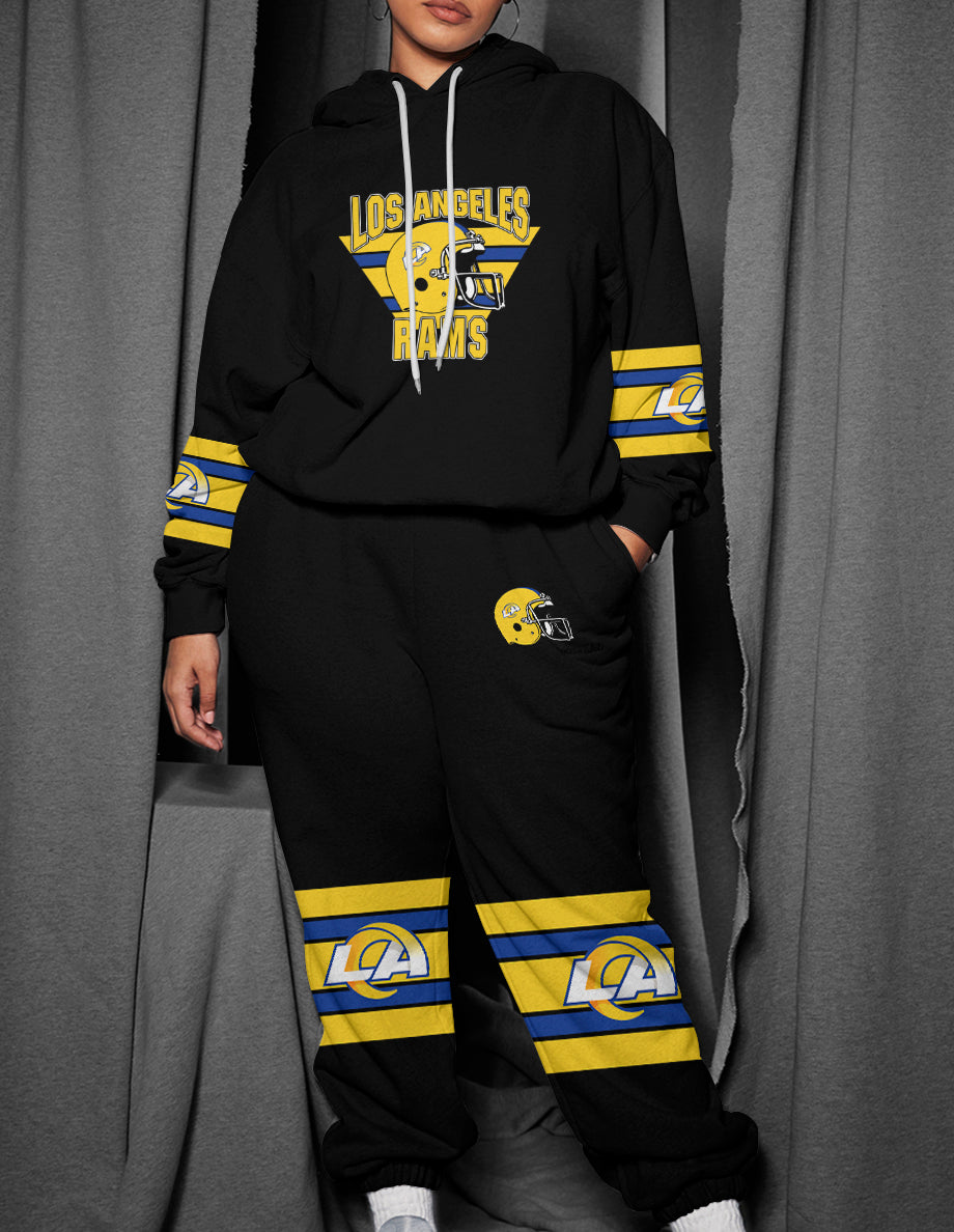 Los Angeles Rams 3D Printed Pullover Hoodie And Sweatpant 2pcs Tracksuits