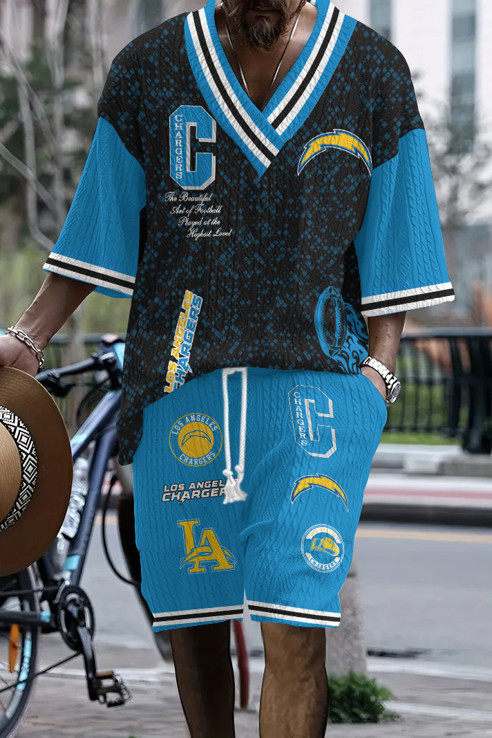 Los Angeles Chargers Limited Edition Top And Shorts Two-Piece Suits