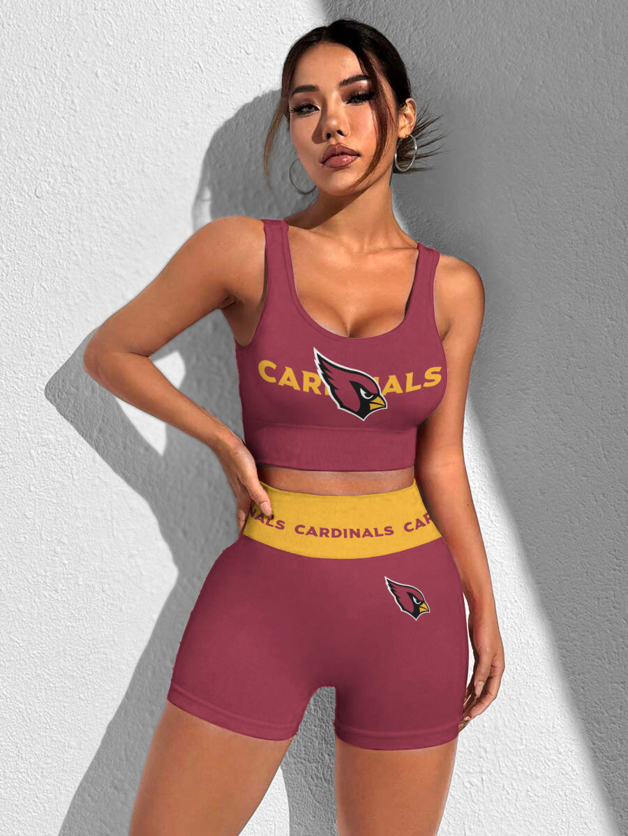 Arizona Cardinals Sports Bra & Shorts Gym Set