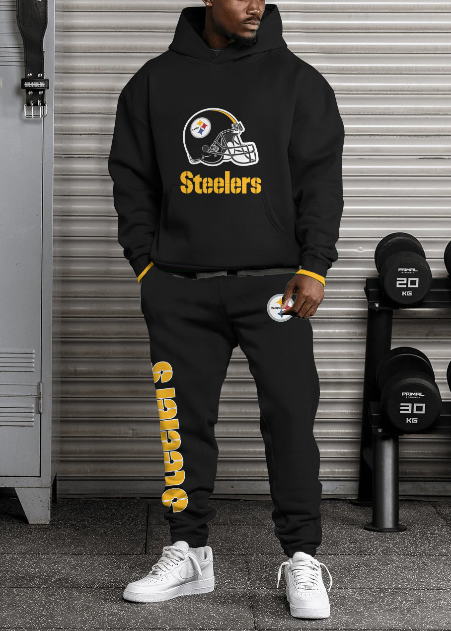 Pittsburgh Steelers 3D Printed Pullover Hoodie And Sweatpant 2pcs Tracksuits