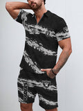Las Vegas Raiders Limited Edition ZIP Polo Shirt And Shorts Two-Piece Suits