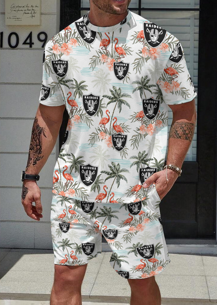 Las Vegas Raiders Limited Edition Top And Shorts Two-Piece Suits