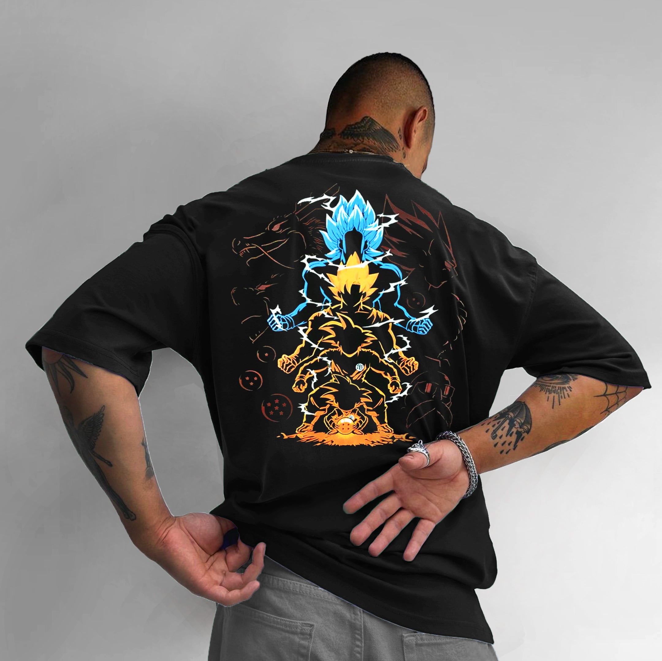 Unisex Anime Print Goku T-shirt