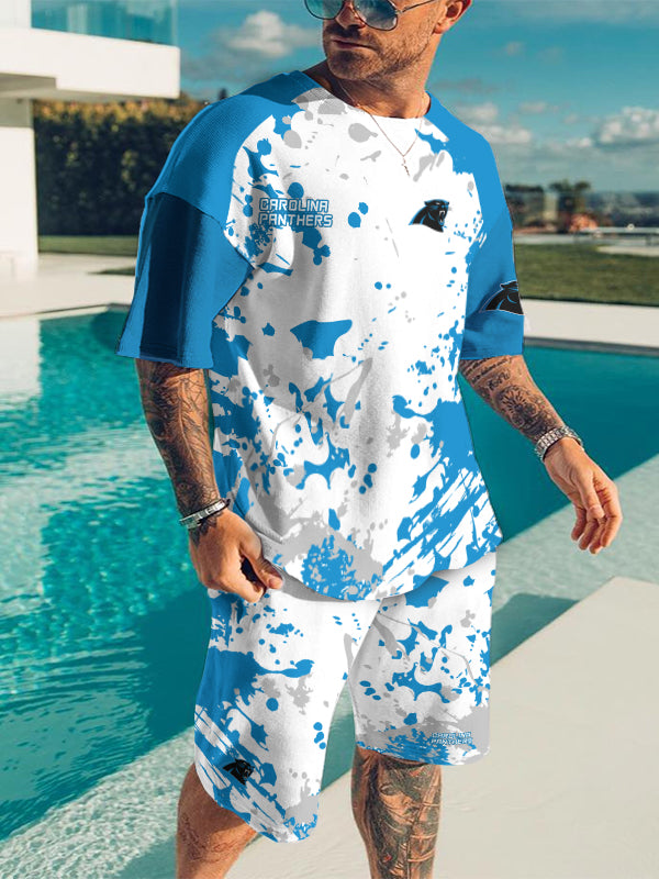Carolina Panthers Limited Edition Top And Shorts Two-Piece Suits