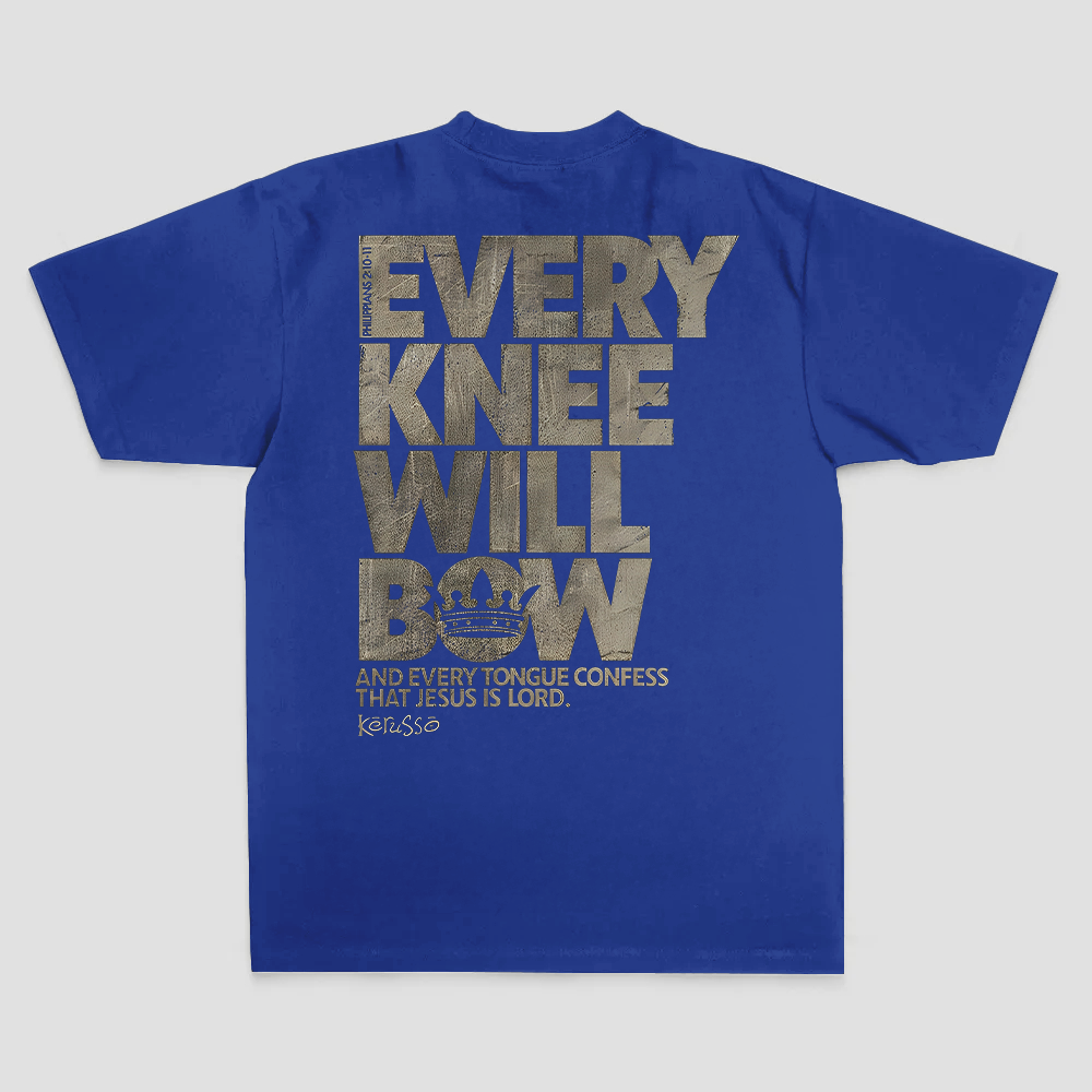 Every Knee Will Bow Printed Men's T-Shirt