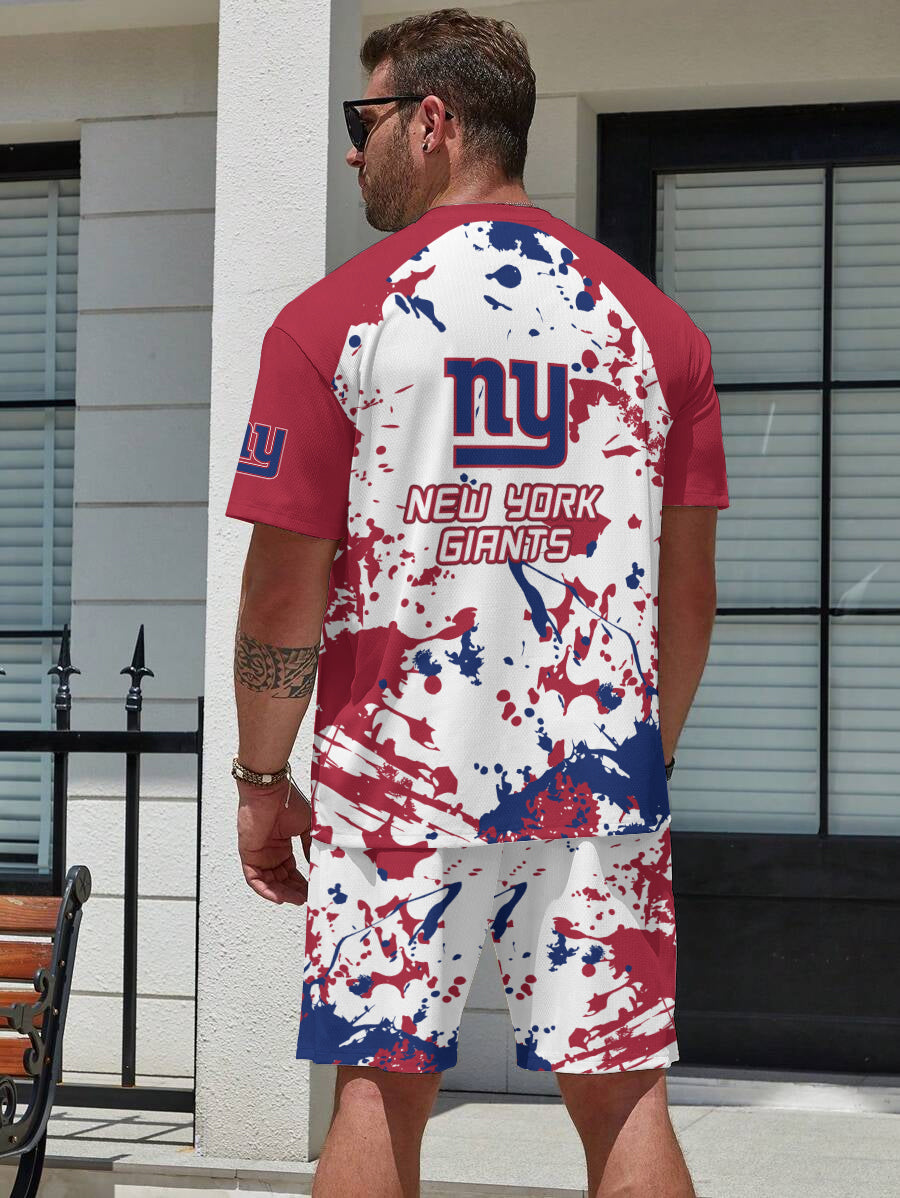 New York Giants Limited Edition Top And Shorts Two-Piece Suits
