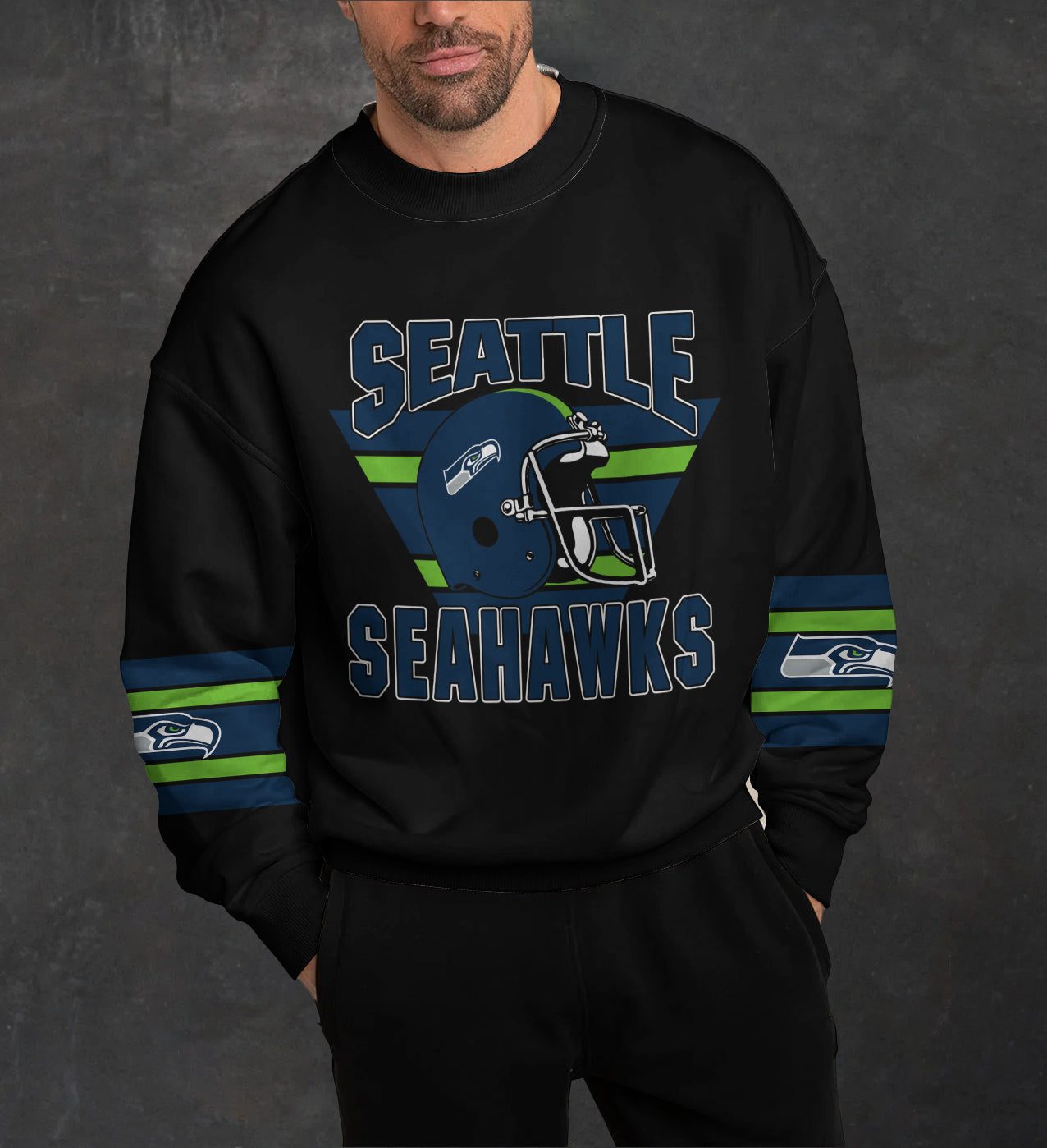 Seattle Seahawks 3D Limited Edition Crew Neck sweatshirt