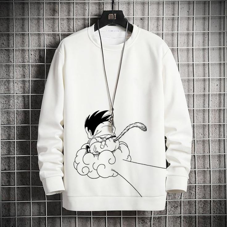 Men's Comic Printed Crew Neck Sweatshirt