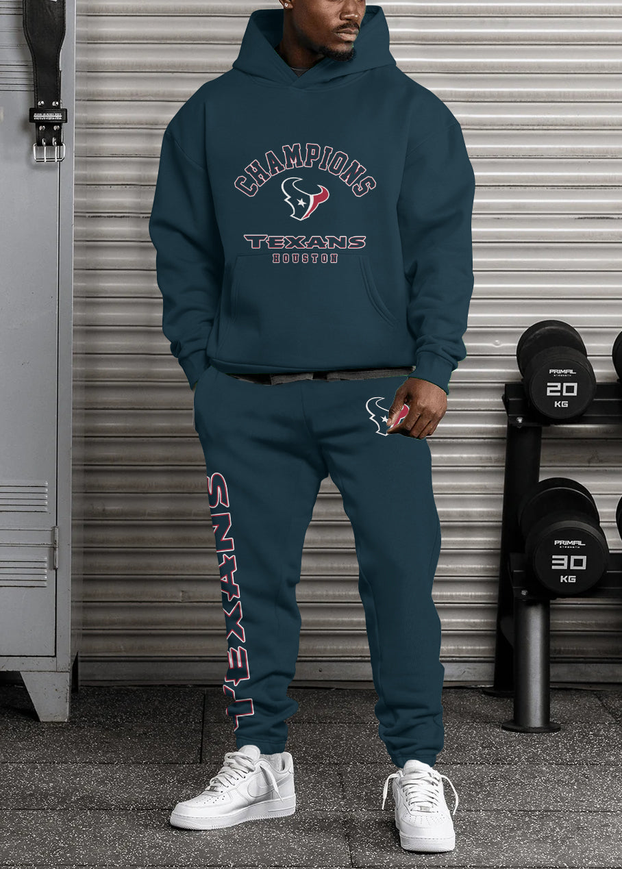 Houston Texans 3D Printed Pullover Hoodie And Sweatpant 2pcs Tracksuits