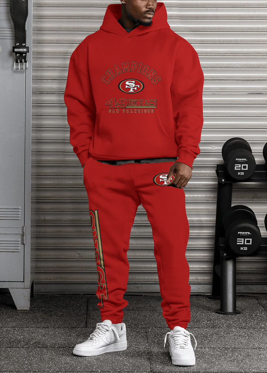 San Francisco 49ers 3D Printed Pullover Hoodie And Sweatpant 2pcs Tracksuits