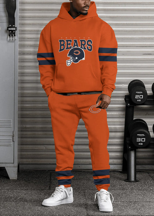 Chicago Bears 3D Printed Pullover Hoodie And Sweatpant 2pcs Tracksuits