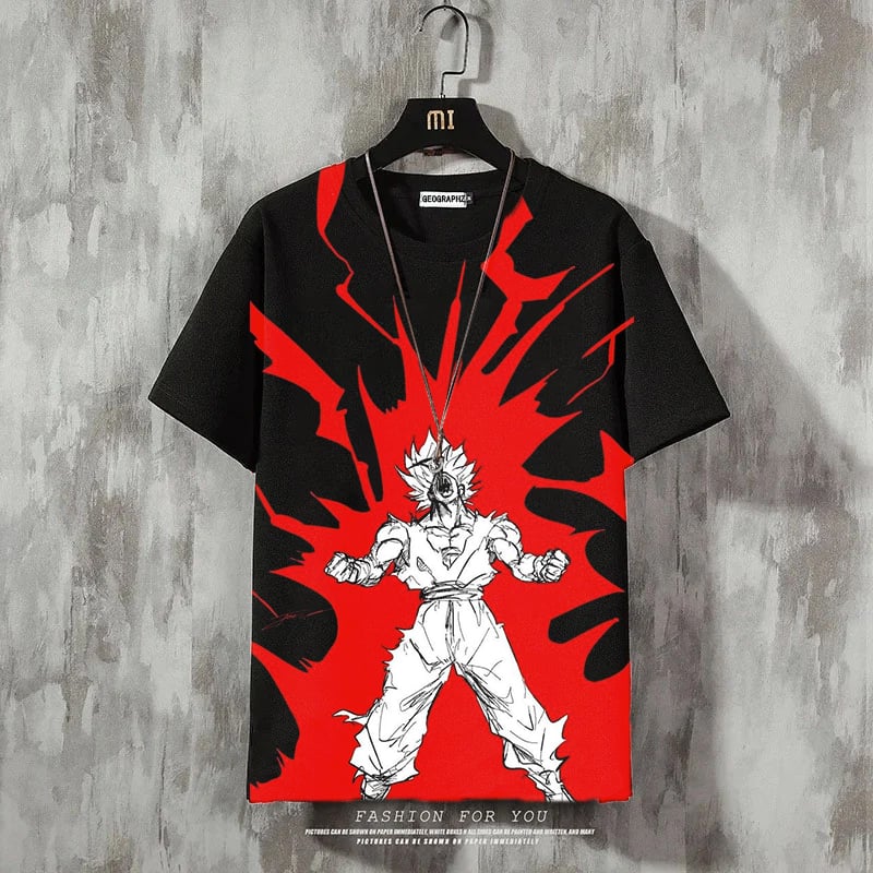 Men's Fashion Print Casual Short Sleeve T-Shirt