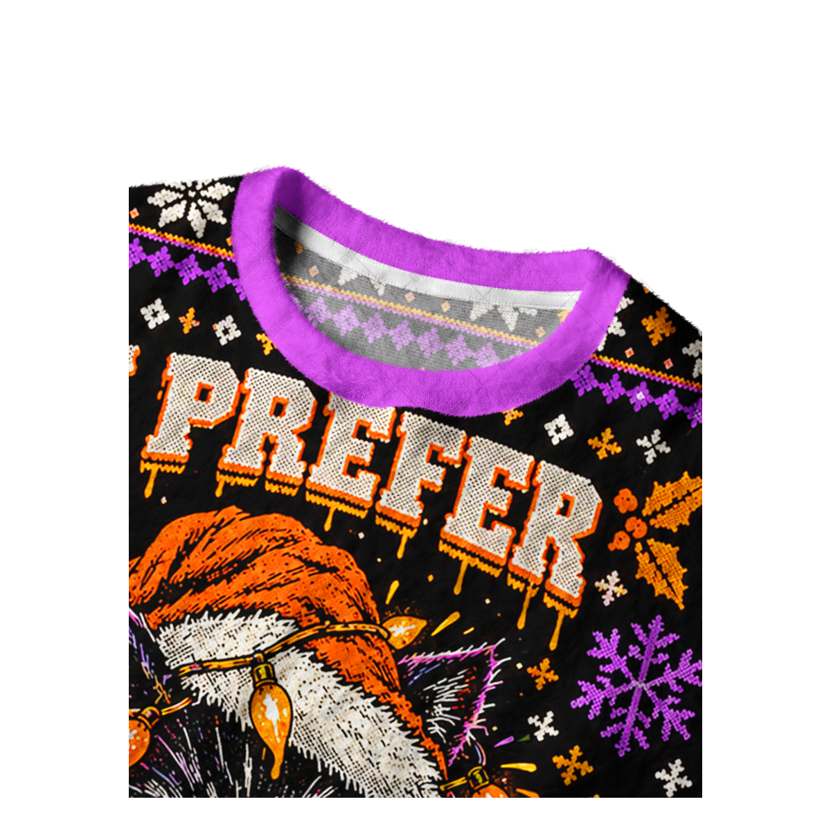HALLOWEEN CAT UGLY CHRISTMAS SWEATSHIRT — image 3