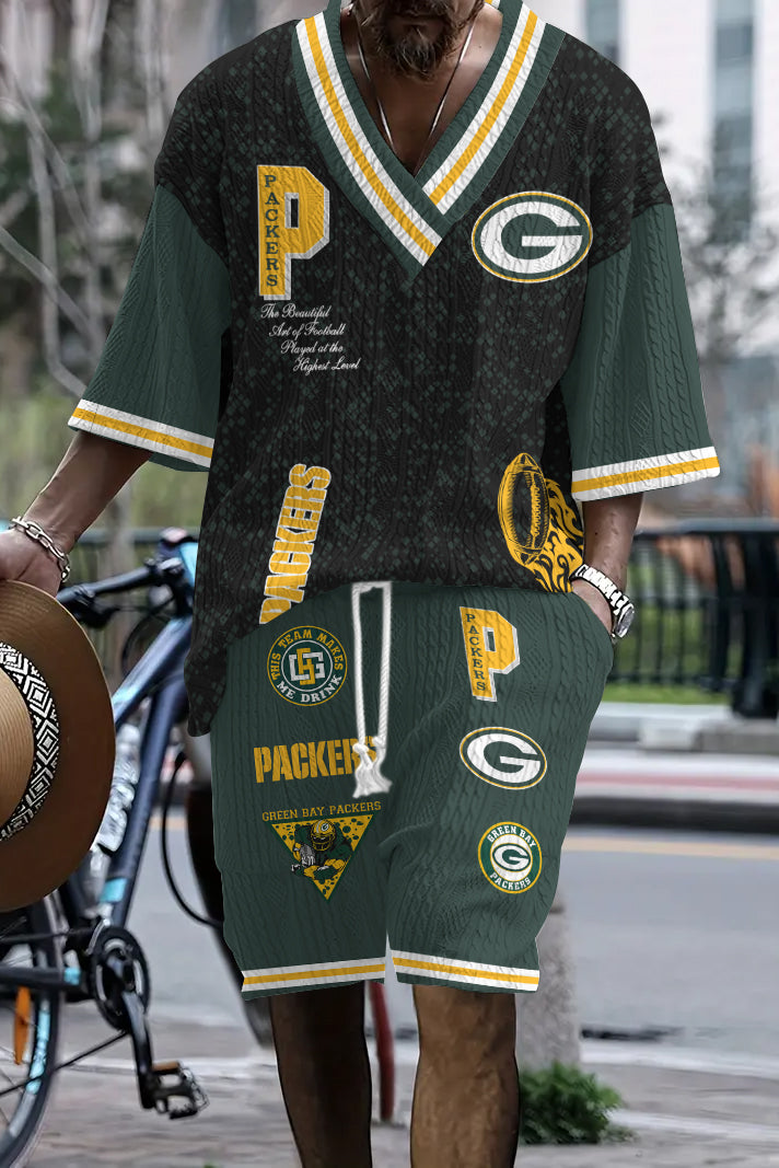 Green Bay Packers Limited Edition Top And Shorts Two-Piece Suits