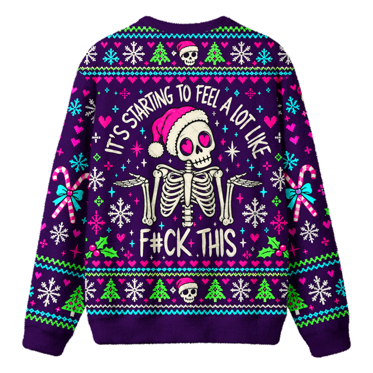 SKULL CHRISTMAS UGLY CHRISTMAS SWEATSHIRT — image 2