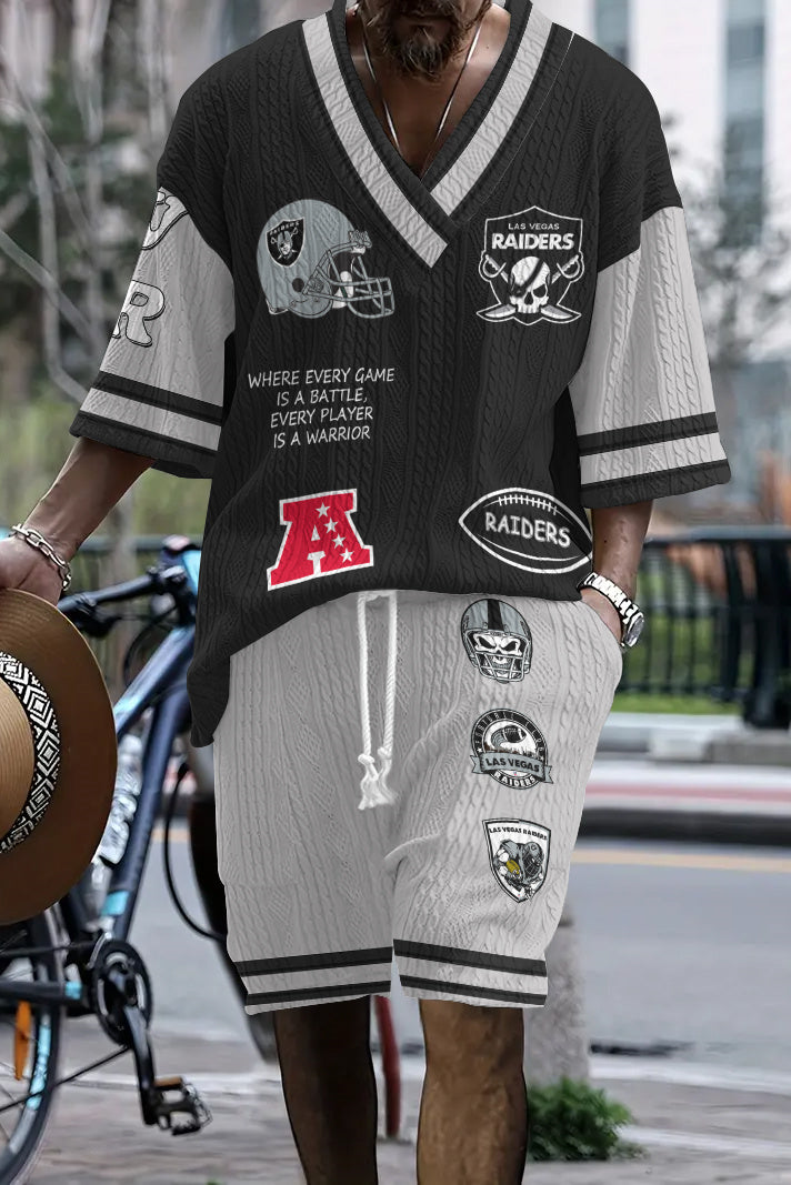 Las Vegas Raiders
 Limited Edition Top And Shorts Two-Piece Suits