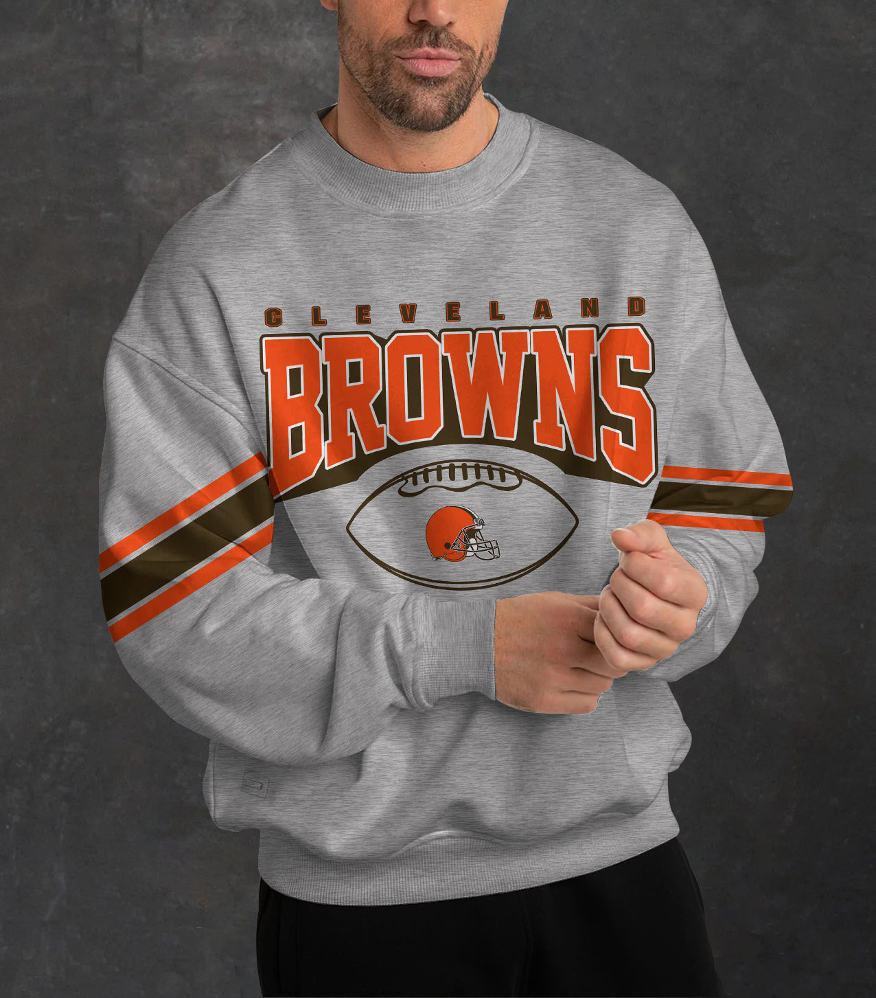 Cleveland Browns 3D Limited Edition Crew Neck sweatshirt