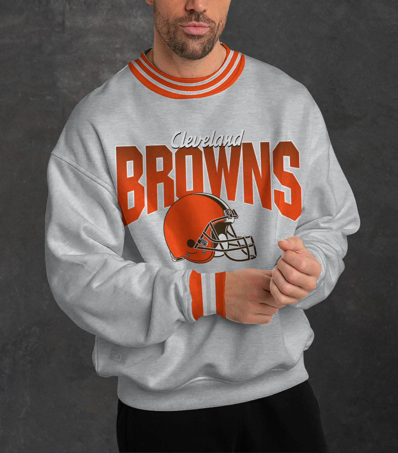 Cleveland Browns 3D Limited Edition Crew Neck sweatshirt