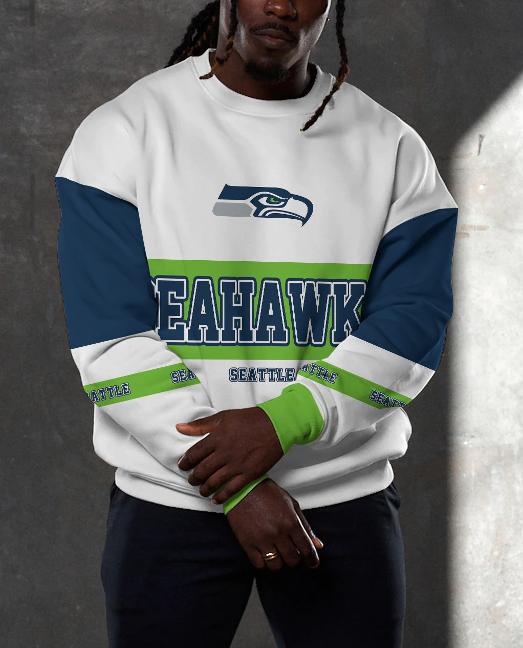 Seattle Seahawks 3D Limited Edition Crew Neck sweatshirt