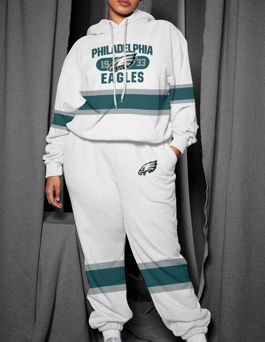 Philadelphia Eagles 3D Printed Pullover Hoodie And Sweatpant 2pcs Tracksuits