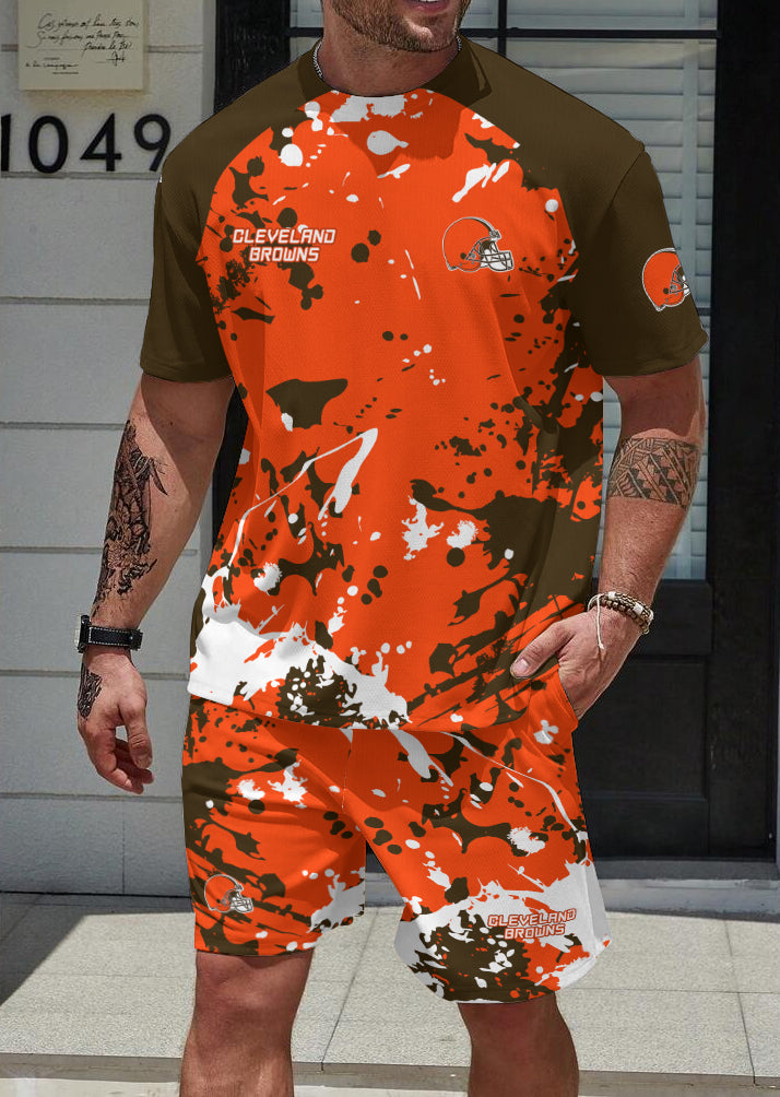 Cleveland BrownsLimited Edition Top And Shorts Two-Piece Suits