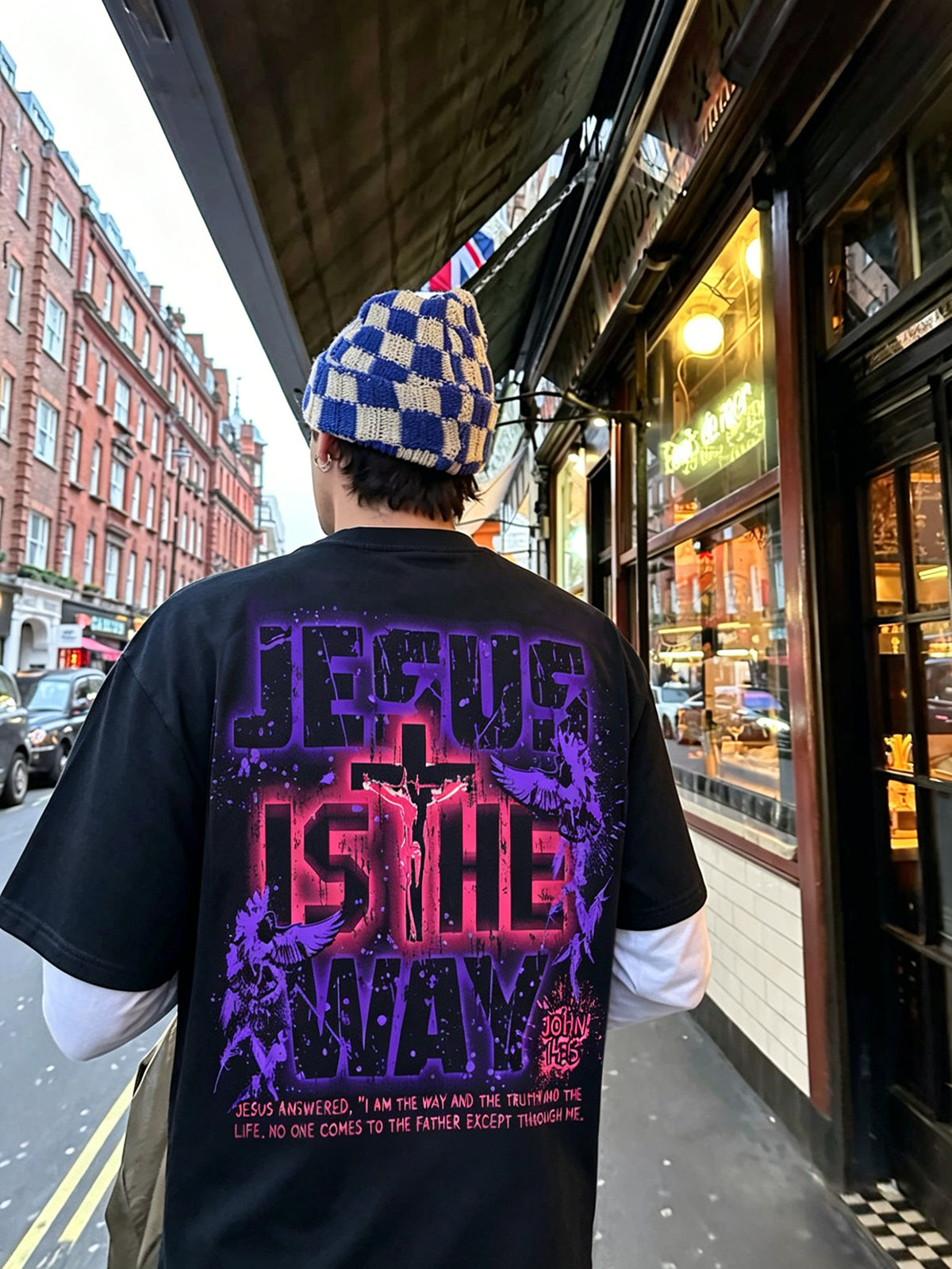 Jesus is the way John 14:6 Printed Men's T-shirt