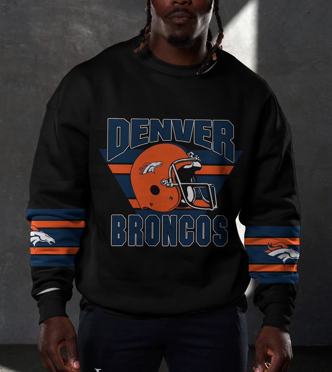 Denver Broncos 3D Limited Edition Crew Neck sweatshirt