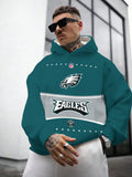Philadelphia Eagles Printed Hooded Pocket Pullover Hoodie