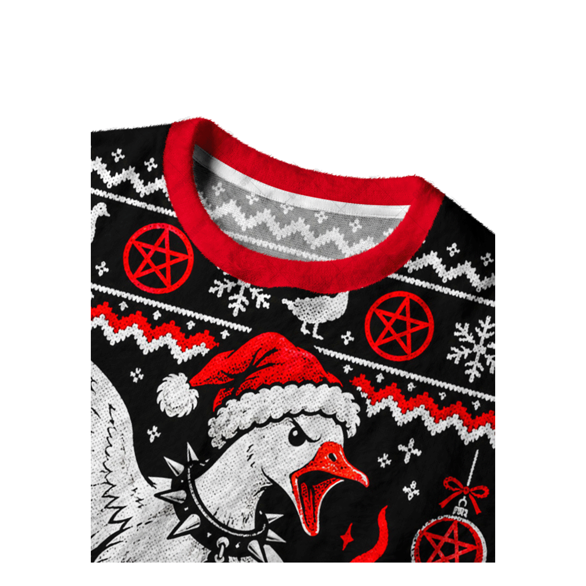HONK DAMNED DUCK UGLY CHRISTMAS SWEATSHIRT — image 3
